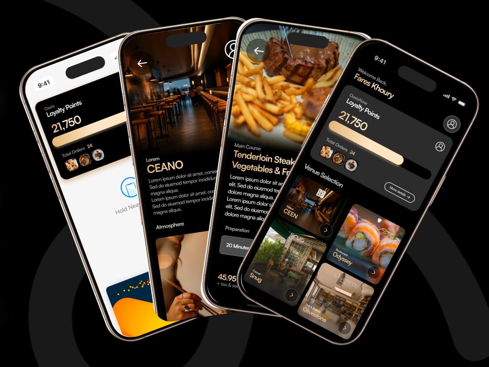 Oasis Hospitality Group: Multi-venue ordering and loyalty app for a restaurant group