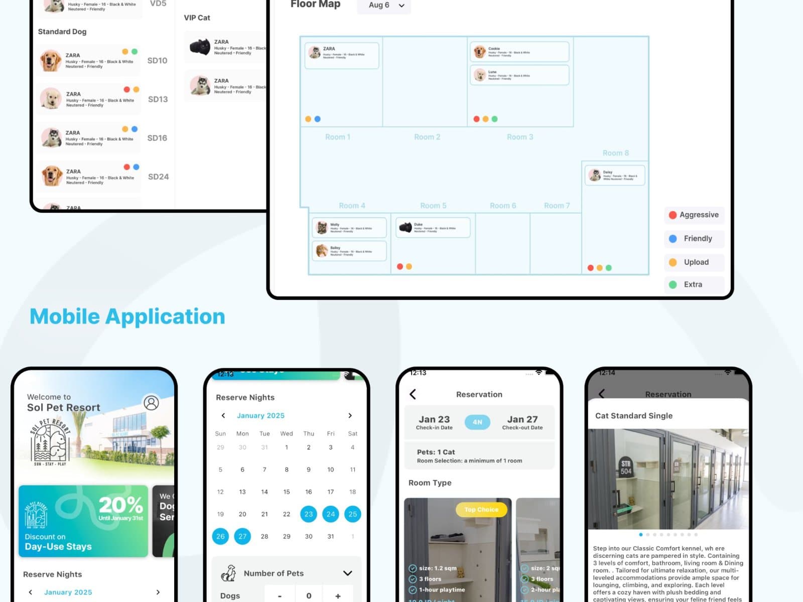 Sol Pet Resort: Pet hotel booking app, shop and staff portal